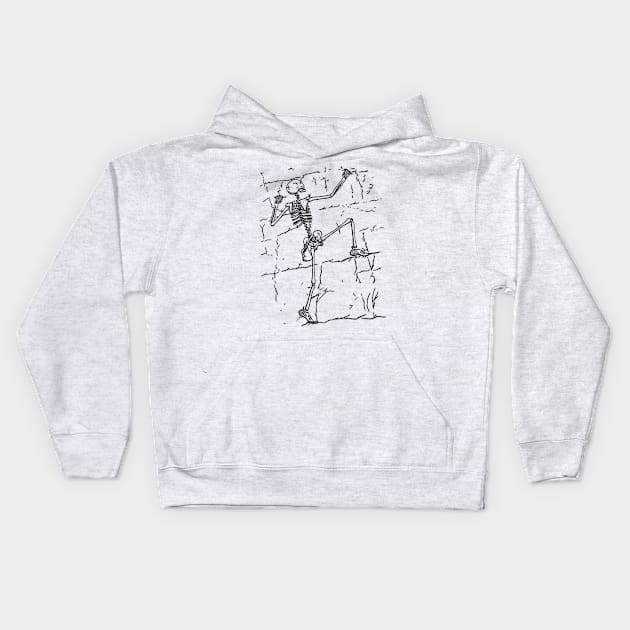 Climb In Peace Kids Hoodie by The Chalk Gremlin